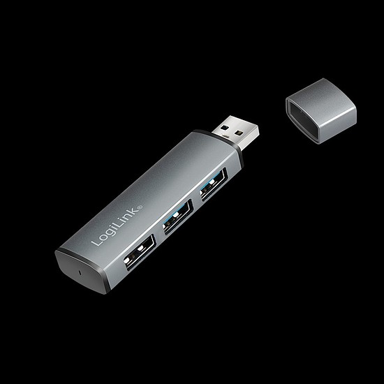 Logilink USB 3.2 Gen2, 3 portos hub, alumínium házzal (UA0395)