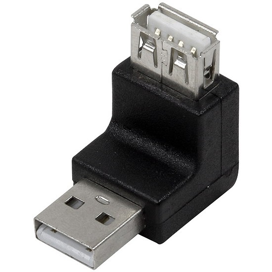 Logilink USB Adapter, USB 2.0 AM to AF, 270 angled (AU0027)