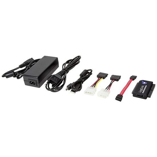 Logilink USB Adapter, USB 2.0 AM to IDE & SATA w. OTB (AU0006C)