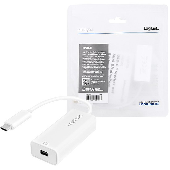 Logilink USB Adapter, USB 3.2 Gen 1, USB-C to miniDisplayPort (UA0360)