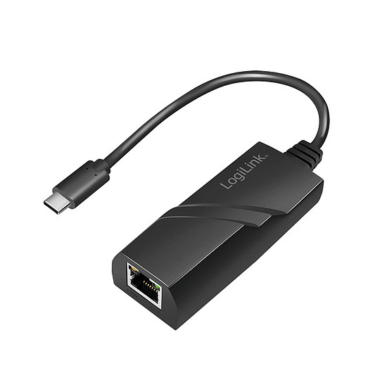 Logilink USB-adapter, USB 3.2 Gen 1x1, USB-C-Gigabit Ethernet, fekete (UA0238A)