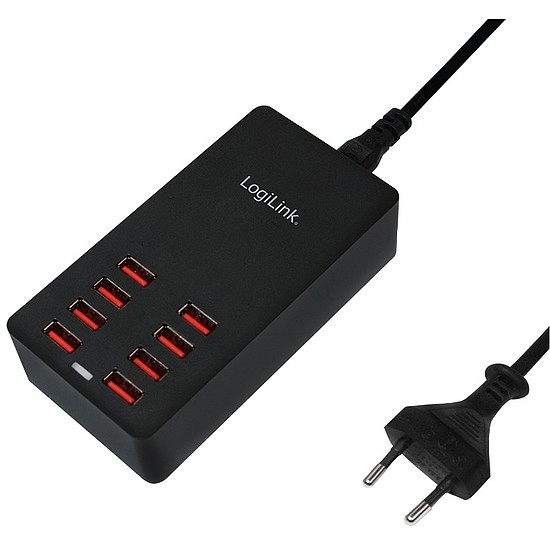 LogiLink USB tábla töltő, 8x USB port, 44W (PA0140)