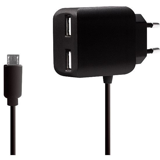 Logilink USB Wall Charger , 2+1 Port, 10.5W, black (PA0157)