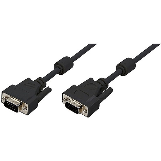 Logilink VGA Cable, 2x male, black, 10M (CV0016)