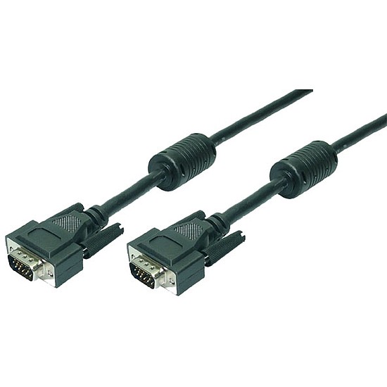 LogiLink VGA Cable, 2x male, black, 1,8m (CV0001)