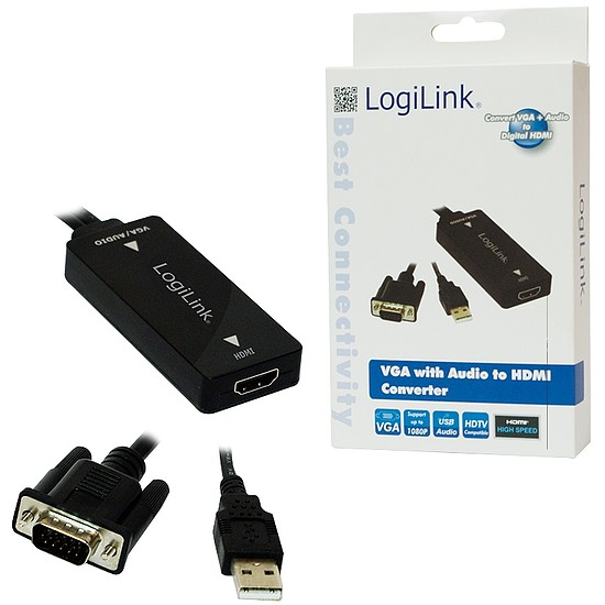 LogiLink VGA USB audióval- HDMI átalakító (CV0060)