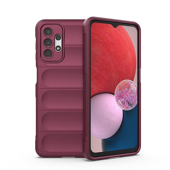 Magic Shield Case for Samsung Galaxy A13 5G rugalmas bordó páncélozott borítás