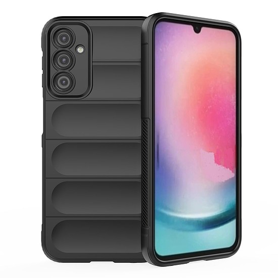 Magic Shield Case Samsung Galaxy A24 4G flexibilis páncélozott borítás fekete