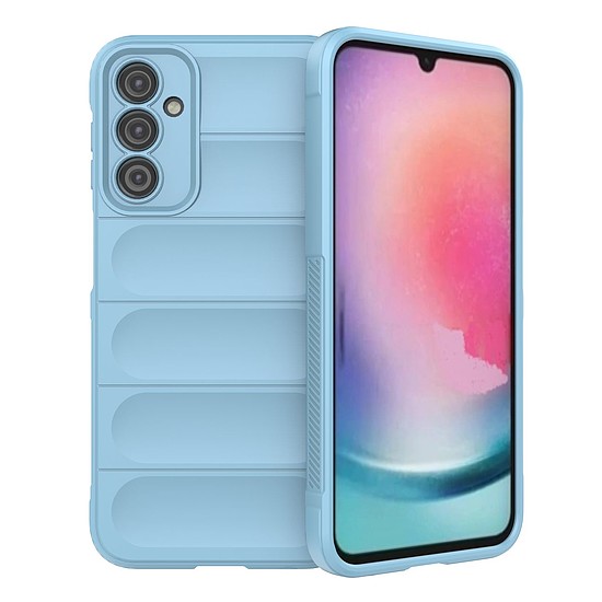 Magic Shield Case Samsung Galaxy A24 4G flexibilis páncélozott tok világoskék