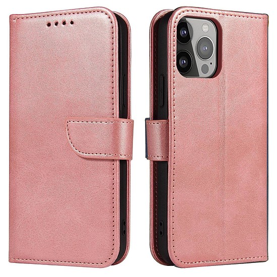 Mágneses tokburkolat Xiaomi Redmi Note 12 5G / Poco X5 5G Cover Flip Wallet Stand, rózsaszín