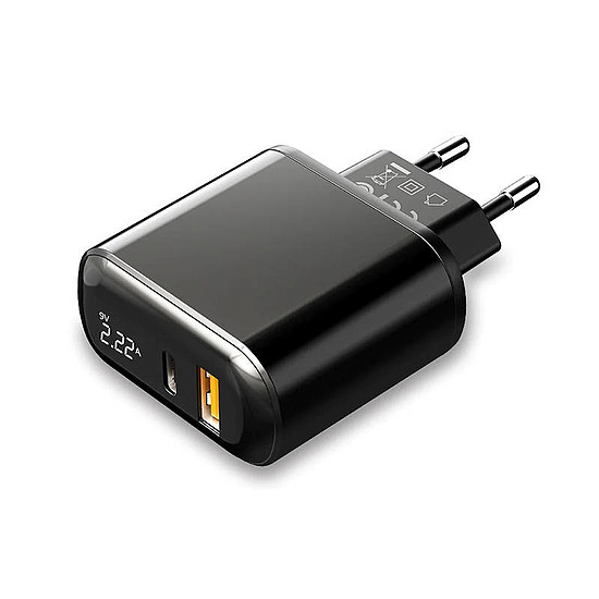 Mcdodo Fali töltő CH-7170 PD 20W 2xUSB + USB-C fekete