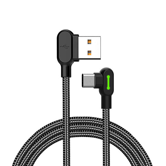 Mcdodo USB-USB-C kábel CA-5280 LED 0,5 m fekete