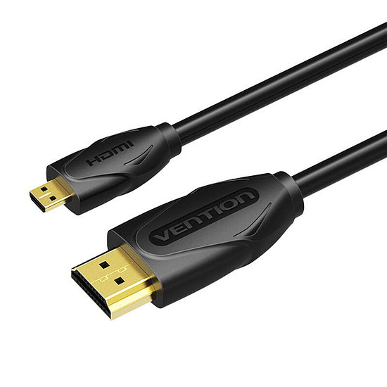 Mikro HDMI-kábel 1 m-es Vention VAA-D03-B100 fekete