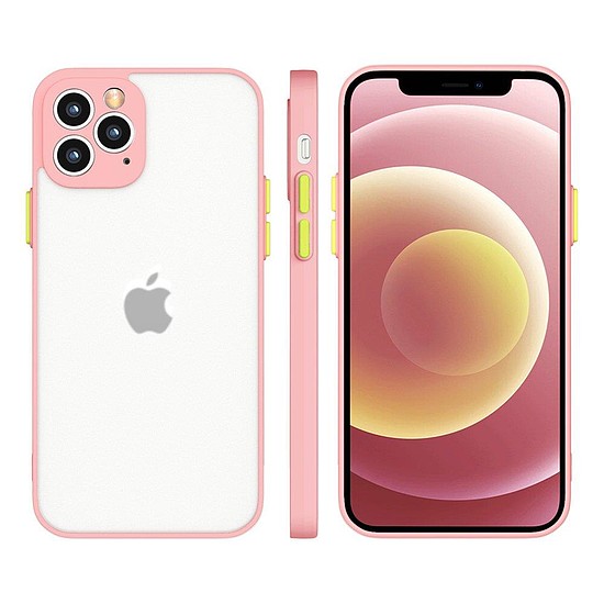 Milky Case szilikon rugalmas áttetsző tok iPhone 11 Pro-hoz rózsaszín