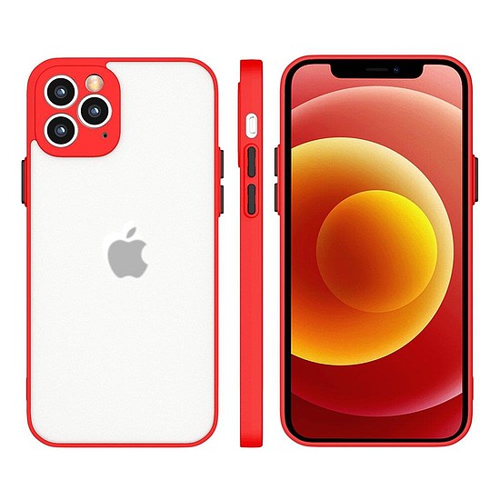 Milky Case szilikon rugalmas áttetsző tok Xiaomi Redmi 9T Red telefonhoz