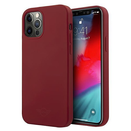 Mini MIHCP12MSLTRE iPhone 12/12 Pro 6.1" red/piros kemény tok szilikon tónusú