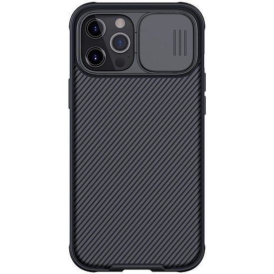 Nillkin CamShield Pro Case Armor Case Cover Kameraburkolat iPhone 12 Pro / iPhone 12 fekete