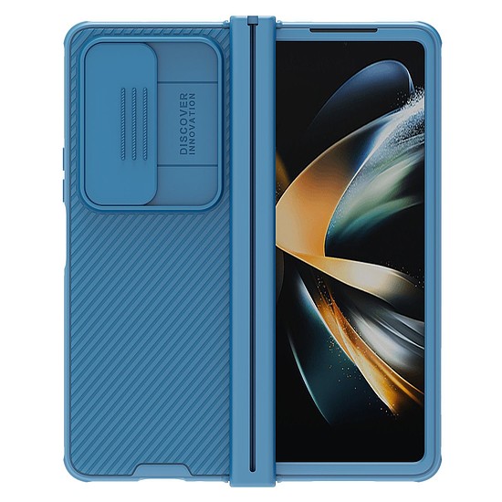 Nillkin CamShield Pro Case (egyszerű) Samsung Galaxy Z Fold 4 borítás kék kameraburkolattal