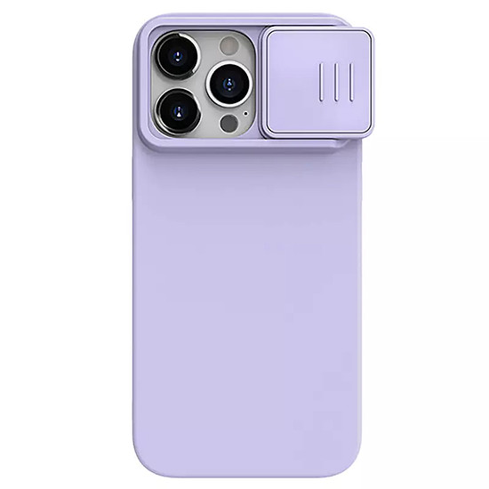 Nillkin - CamShield Silky MagSafe szilikon - iPhone 15 Pro - Misty Purple