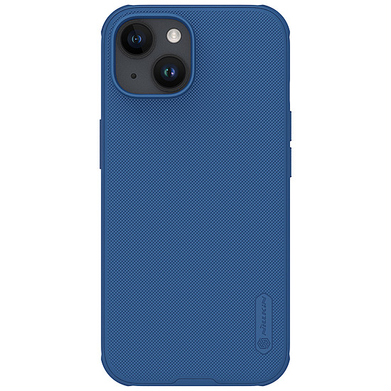 Nillkin Super Frosted Shield Pro megerősített tok iPhone 15 Plushoz - kék