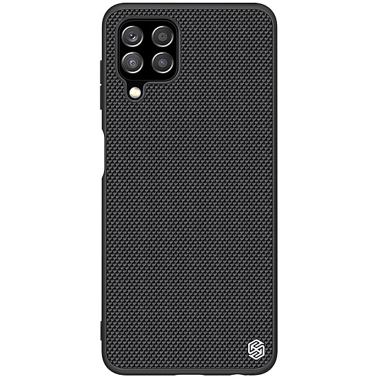 Nillkin Textured Case masszív burkolat gél kerettel és nylon hátul Samsung Galaxy A22 4G fekete