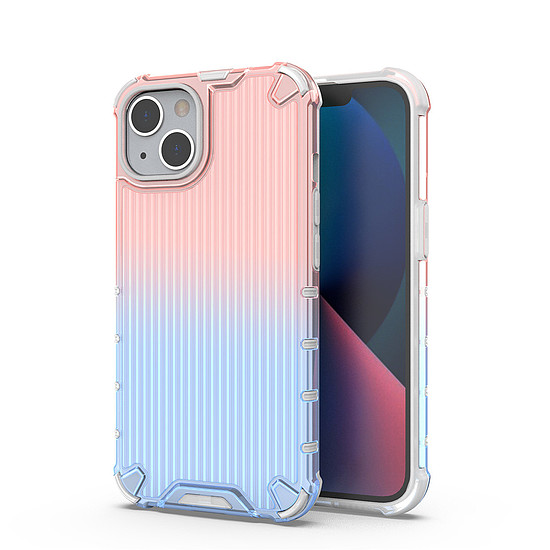 Ombre Protect Case iPhone 13 rózsaszín és kék páncéltokhoz