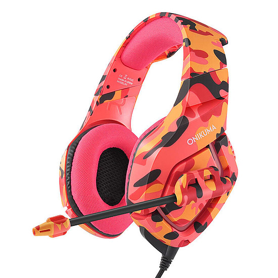 ONIKUMA K1-B Gaming headset piros (K1-B Red)