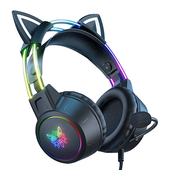 ONIKUMA X15 PRO Gaming headset Cat fekete (X15 PRO Cat Black)