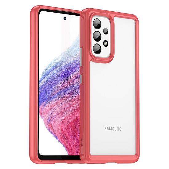 Outer Space Case Samsung Galaxy A53 5G tok, rugalmas kerettel, piros