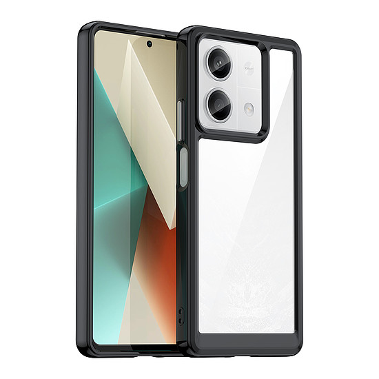 Outer Space Case zselés kerettel Xiaomi Redmi Note 13 5G-hez - fekete