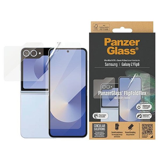 PanzerGlass Bundle 2 az 1-ben fólia + edzett üveg Samsung Galaxy Z Flip 6-hoz