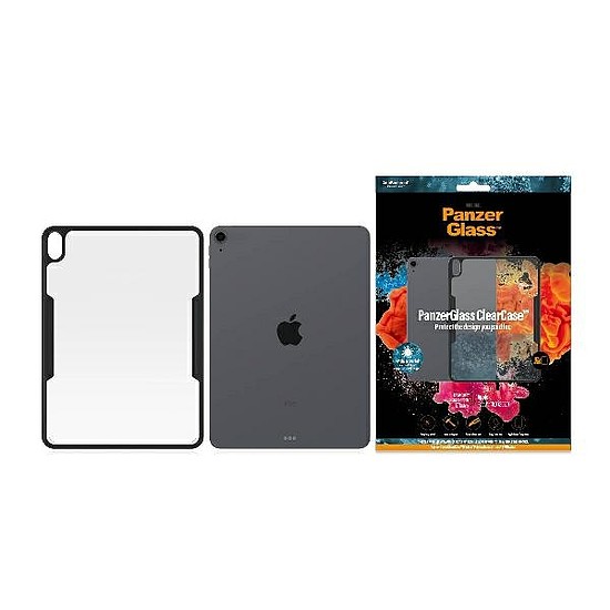 PanzerGlass ClearCase antibakteriális tok iPad 10,9" 2020-hoz - átlátszó és fekete