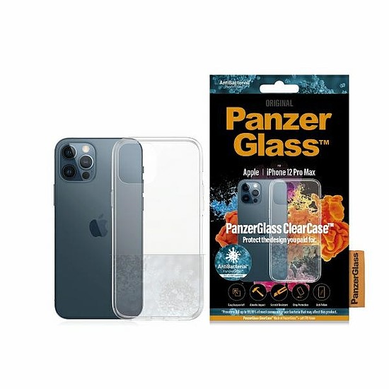 PanzerGlass ClearCase antibakteriális tok iPhone 12 Pro Max telefonhoz - átlátszó