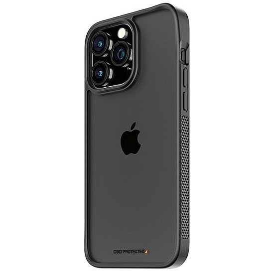 PanzerGlass ClearCase tok iPhone 15 Pro Max készülékhez katonai minősítéssel - átlátszó és fekete