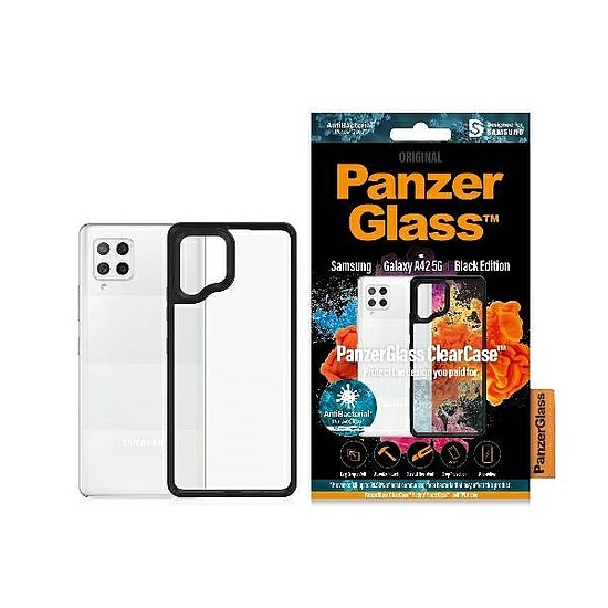 PanzerGlass ClearCase tok Samsung Galaxy A42 5G-hez - átlátszó és fekete