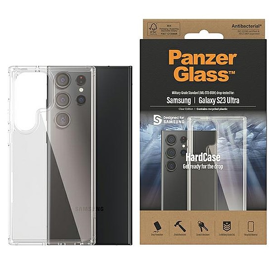 PanzerGlass ClearCase tok Samsung Galaxy S23 Ultra készülékhez - átlátszó