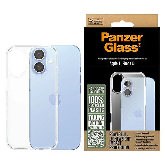 PanzerGlass Hard Case iPhone 16 6,1" átlátszó/átlátszó 1287