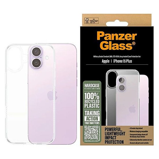 PanzerGlass Hard Case iPhone 16 Plus 6,7" átlátszó/átlátszó 1289