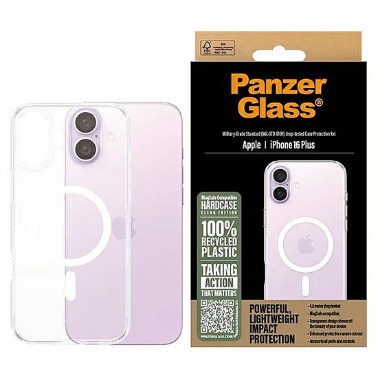 PanzerGlass Hard Case iPhone 16 Plus 6,7" fehér MagSafe 1293