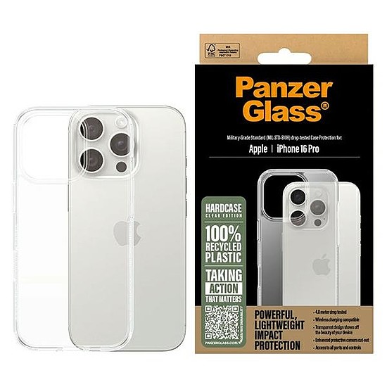 PanzerGlass Hard Case iPhone 16 Pro 6,3" átlátszó/átlátszó 1288