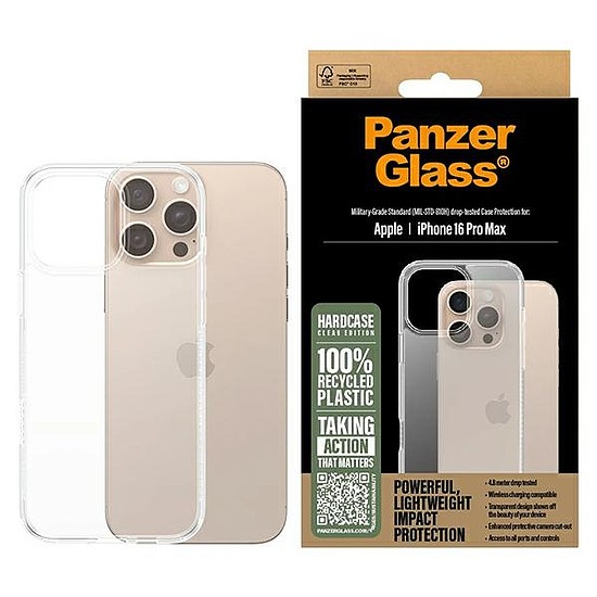 PanzerGlass Hard Case iPhone 16 Pro Max 6,9" átlátszó/átlátszó 1290