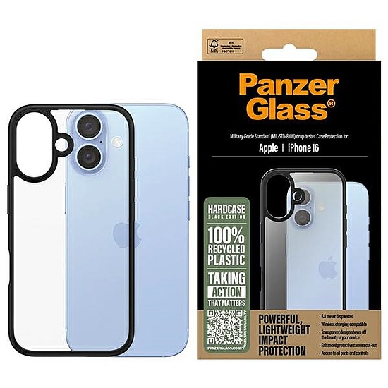 PanzerGlass kemény tok iPhone 16 6,1" fekete/fekete 1295