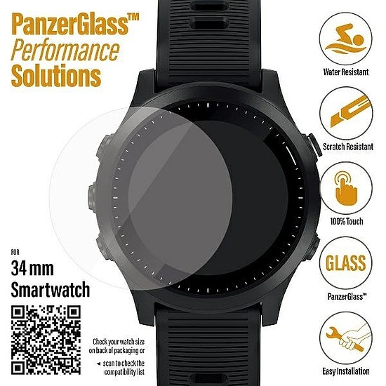 PanzerGlass képernyővédő fólia Samsung Galaxy Watch 3 34mm / Garmin Forerunner 645 / 645 Music / Fossil Q Venture Gen 4 / Skagen Falster 2" telefonhoz