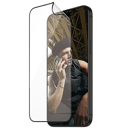 PanzerGlass Matrix Ultra-Wide-Fit hibrid üveg iPhone 15 Pro készülékhez pozicionálóval