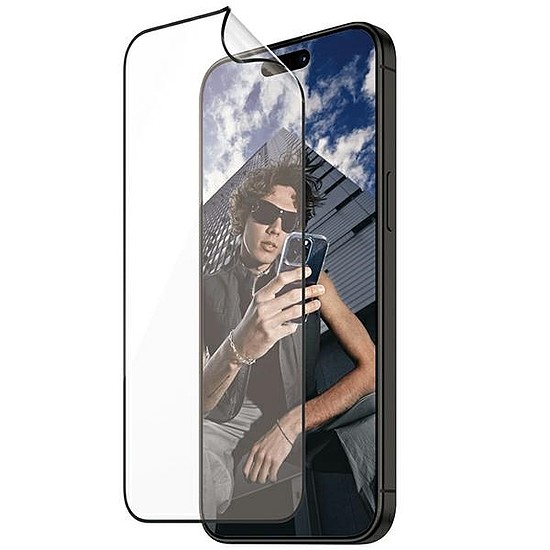 PanzerGlass Matrix Ultra-Wide-Fit hibrid üveg iPhone 15 Pro Max készülékhez pozicionálóval