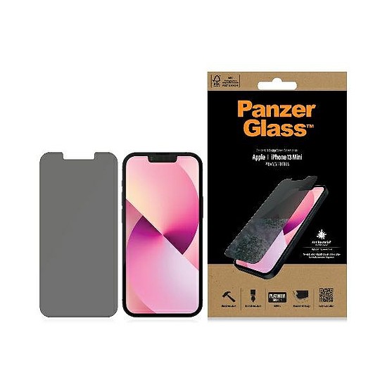 PanzerGlass Standard Super+ antibakteriális privatizációs edzett üveg iPhone 13 mini készülékhez