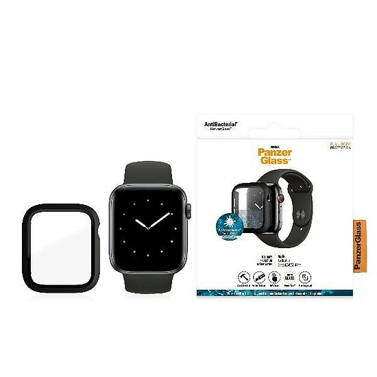 PanzerGlass teljes testes tok Apple Watch 4/5/6/SE 44 mm-es - fekete