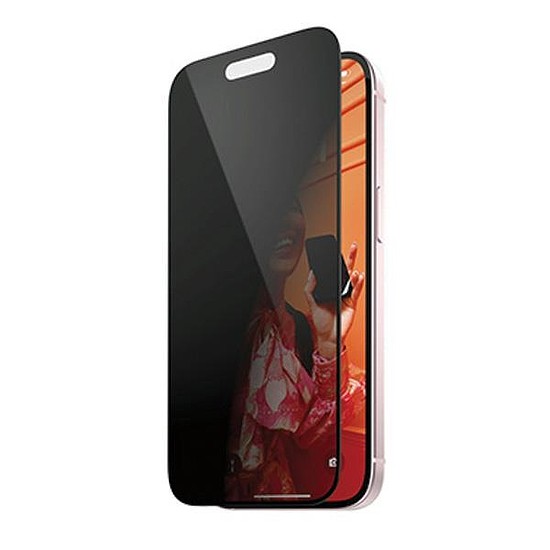 PanzerGlass Ultra-Wide Fit adatvédelmi edzett üveg pozícionálóval iPhone 15 Plus készülékhez