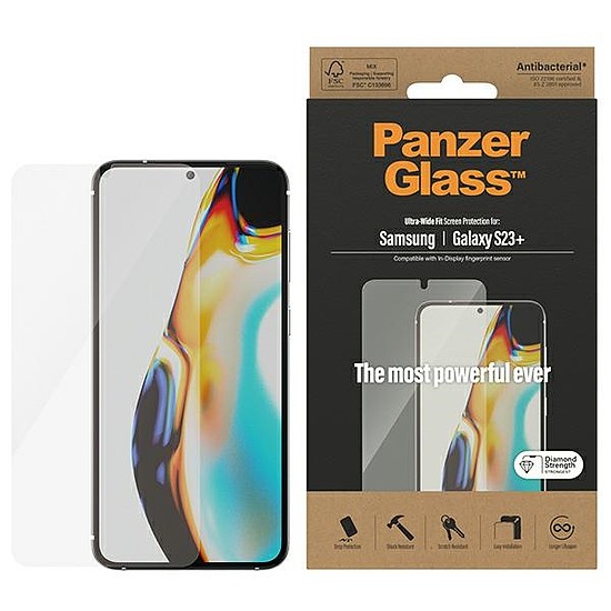 PanzerGlass Ultra-Wide Fit edzett üveg Samsung Galaxy S23+ készülékhez