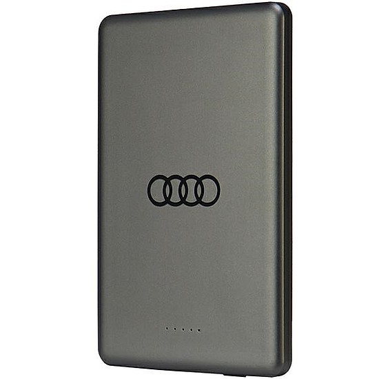 Powerbank Audi Big Logo MagSafe induktív 15W 5000mAh - szürke